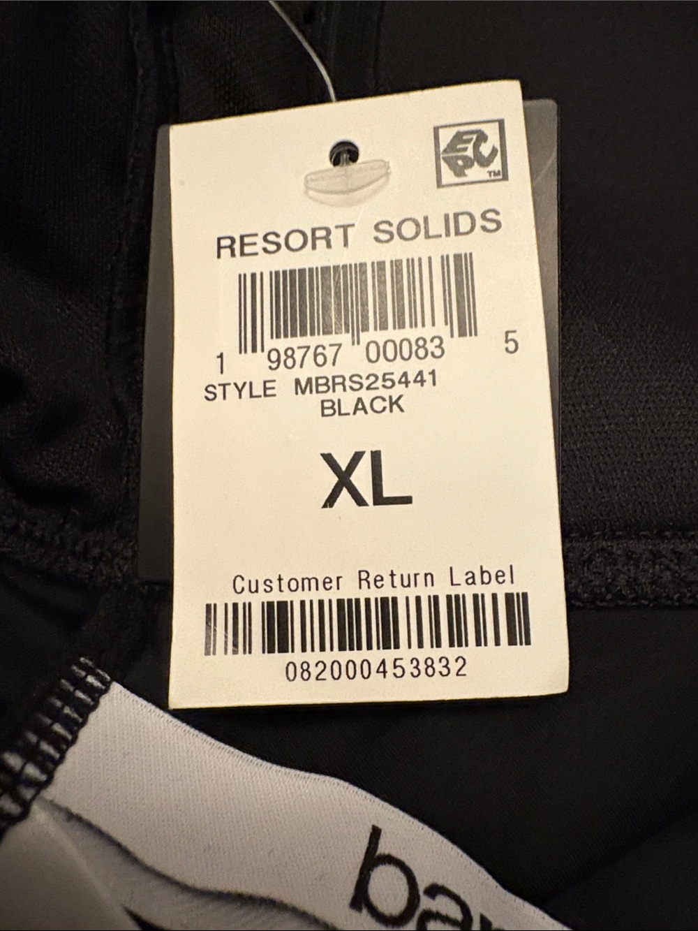 Bar III Black Swim Tankini Top with Tie Detail - Picture 15 of 16